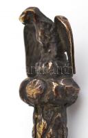 Bronz nyelű, tőrt utánzó masszív, sasos levélbontó 27 cm
