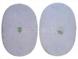 1982. "VIII. Női Kézilabda Világbajnokság" 2db klf jelzett hollóházi porcelán plakett (80x...