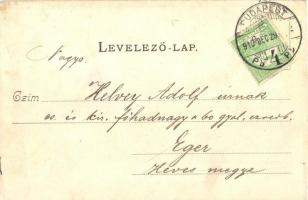 Budapest XIII. József főherceg honvédhuszár (lovassági) laktanya udvara, huszárok. Divald Károly 151...