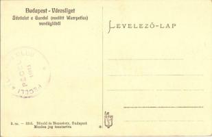 Budapest XIV. Városliget, Gundel (ezelőtt Wampetics) vendéglő, étterem, pincérek + Péceli Atlétikai ...