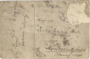 1918 Tarnoszyn, Plébánia / parish, parsonage. photo (apró lyuk / tiny hole)