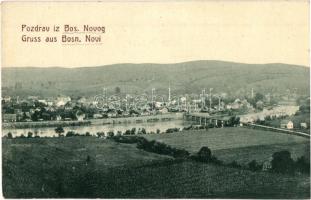 Novi Grad, Bosanski Novi; general view with railway bridge. W. L. Bp. 1670. (EK)