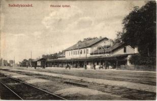 Székelykocsárd, Kocsárd, Lunca Muresului; vasútállomás épülete. Adler fényirda 1911. / Bahnhof / railway station  (EK)