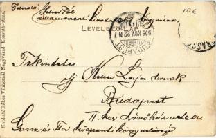 1905 Nagyvárad, Oradea; indóház, vasútállomás. Kapható Rákos Vilmosnál / Bahnhof / railway station  ...