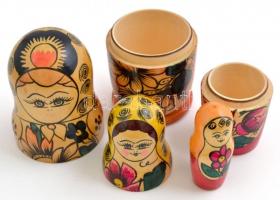 3 db-os orosz matrjoska baba, m: 17 cm