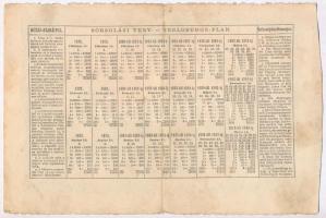 Budapest 1888. "Magyarországi Jószív-Egyesület" sorsjegykölcsön 2Ft-ról, szárazpecséttel, ...