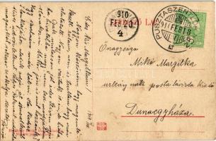 1910 Budapest XVIII. Pestszentlőrinc, Pusztaszentlőrinc, Szentlőrinc; Havass villa. Holdházy István ...