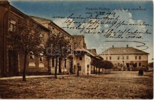 1913 Podolin, Podolínec (Szepes, Zips); Fő utca, városház. Szankovszky felvétele és kiadása / main street with town hall