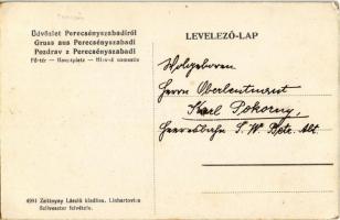 Perecsényszabadi, Precsin-Lehota, Precinska Lehota (Lednicróna, Lednické Rovne); Fő tér, pékség. Zsi...