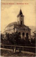 1913 Perjámos, Periam; Haulikfalvai templom. W.L. 1324. / Kirche / church in Haulic