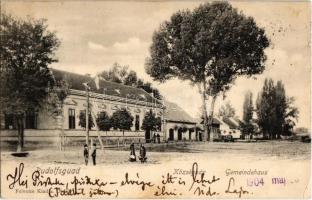 1904 Rezsőháza, Rudolfsgnad, Knicanin; Községháza / Gemeindehaus / town hall (EK)