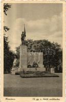 Komárom, Komárno; 12. gyalogezred hősök emlékműve / Hungarian 12th Infantry Regiment heroes statue (EK)