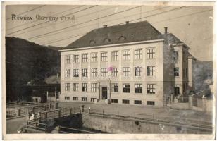 1938 Nagyrőce, Gross-Rauschenbach, (Velká) Revúca; Okresny úrad / Járási hivatal, híd / district office, bridge. photo (fl)