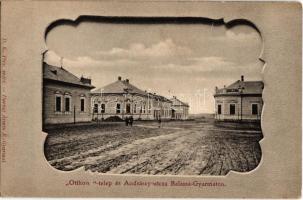 Balassagyarmat, Otthon-telep és Andrássy utca. Darvai Ármin kiadása, Art Nouveau