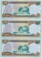 Irak 1986. 25D (6x) sorszámkövetők T:I
Iraq 1986. 25 Dinars (6x) sequential serials C:UNC
Krause 7...