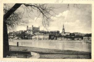 Pozsony, Pressburg, Bratislava; látkép a várral / general view with the castle (Rb)