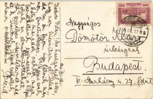 1925 Bóly, Németbóly; utcakép, Beszálló vendéglő, bor és sörcsarnok. Gúth János kiadása (EB)