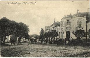 1923 Érmihályfalva, Valea lui Mihai; Fő utca, Mátrai Ákos Gyógyszertára a Sashoz / main street, pharmacy (EK)