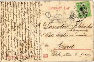 1913 Nagymágocs, utcakép, villa (fl)