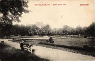 Temesvár, Timisoara; Ferenc József park / park