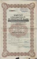 Budapest 1945. "A Magyar Leszámitoló- és Pénzváltó-Bank Ideiglenes elismervény 7%-os 35 éves tö...