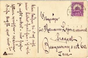 1923 Húsvéti Üdvözlet / Easter greeting art postcard with chicken and ladybug. L&P 1570/III