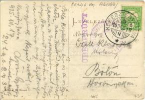 1915 Keresztényfalva, Neustadt, Cristian; Evangélikus templom, iskola és lelkészlak, laktanya. Adler...