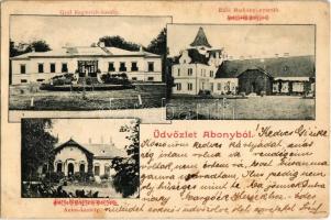 1900 Abony, Gróf Keglevich és Antos kastély, Báró Harkányi nyaraló (EM)