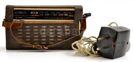Sokol-403 rádió saját dobozában
