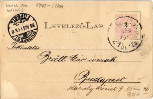 1899 Pásztó, Gróf Almássy kastély, Városháza, Állami polgári fiúiskola. Fridrich Árpád tulajdona (EK...