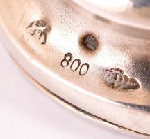 1897 Im hazafias házfelügyelők egyesülete titkárának emlékül. Feliratozott, poncolt ezüst kupa, belü...