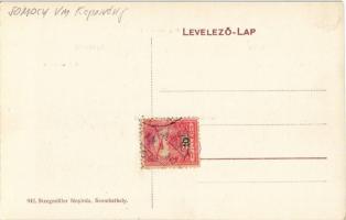 Hetes, Tiszttartólak, postahivatal, Római katolikus és református templom, csendőrlak, gazdasági isk...