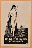 1920 a Nyugat 2. félév lapszámai, egybekötve, félvászon kötésben, érdekes írásokkal, Dr. Geréb Lajos...
