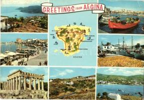 13 db MODERN külföldi térkép motívumlap / 13 MODERN European and Worldwide map motive cards