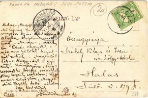 1907 Cece, Czecze; Csók kastély, Református templom és iskola, Római katolikus templom, községháza, ...