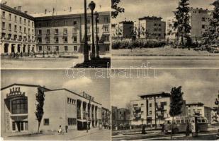 Dunaújváros, Dunapentele, Sztálinváros - 9 db modern városképes lap / 9 modern town-view postcards