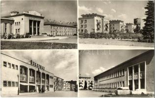 Dunaújváros, Dunapentele, Sztálinváros - 9 db modern városképes lap / 9 modern town-view postcards