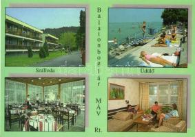 Balaton - 14 db modern városképes lap / 14 modern town-view postcards