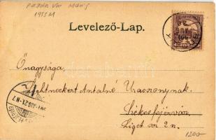 1901 Bodajk-gyógyfürdő, Római katolikus templom, Tófürdő, fürdőház. Jeszenszky Lajos kiadása, Art No...