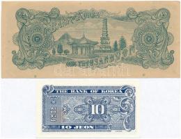Dél-Korea 1952. 500W + 1962. 10j T:I-,II
South Korea 1952. 500 Won + 1962. 10 Jeon C:AU,XF
Krause ...