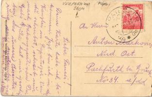 1917 Bakonyszentiván, Római katolikus templom, falubeliek csoportképe elsőáldozókkal, Gerstmann Sala...