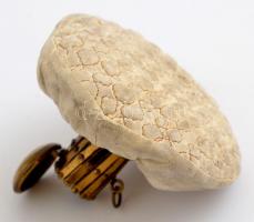 Széthúzható női pénztárca. Bőr + fém