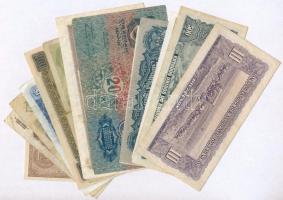 Vegyes 14db-os bankjegy tétel a világ minden tájáról T:II-III
Mixed 14pcs of banknotes from all aro...