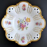 Reichenbach gyümölcsöstál, matricás, jelzett, hibátlan, d:28 cm