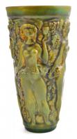 Zsolnay szüreti kupa, eozin mázas, jelzett, hibátlan, m: 16 cm