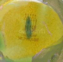 Zsolnay szüreti kupa, eozin mázas, jelzett, hibátlan, m: 16 cm