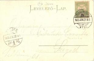 1903 Pöstyén, Pistyan, Piestany; Ferenc József fürdő / bathing house, spa hall + Zsolna-Pozsony 47. ...