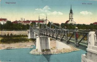 Nagyvárad, Oradea; Körös hídja, Református templom / Cris river bridge, Calvinist church (EK)