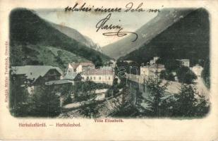 1907 Herkulesfürdő, Baile Herculane; Villa Elisabeth. Kiadják a Müller Testvérek / villa (EK)