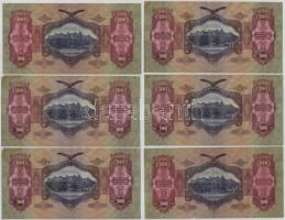 1930. 100P (6x) közte 4db sorszámkövető és 1db csillagos T:II,III